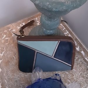 NWD  Fossil Mini blue Wallet.